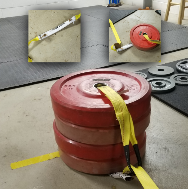 A more resilient sled using a 20' tow strap