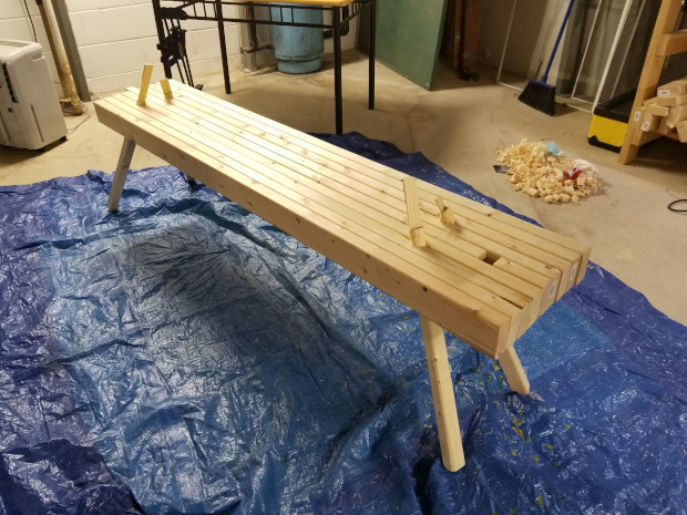 Adding legs to my bench